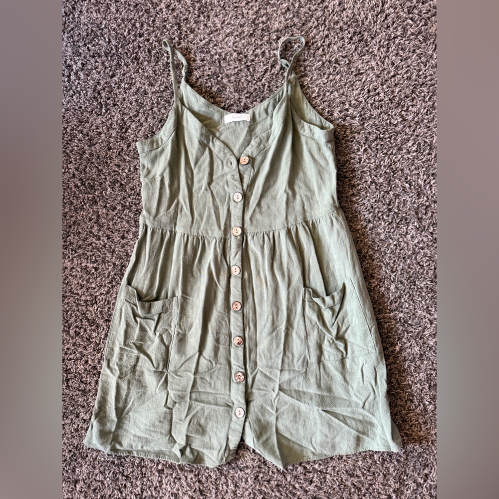 Boutique Green Mini Dress